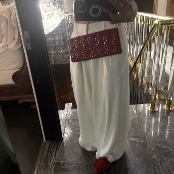 Dior Red Quilted Clutch with Iconic Cannage Pattern - Picture 9 of 10